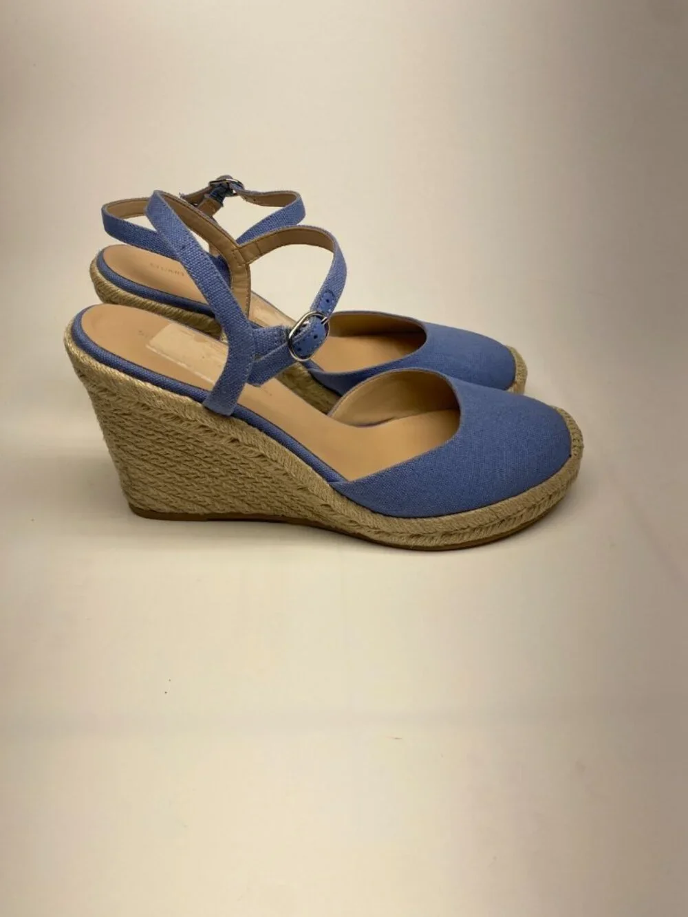 Staurat Weitzman Womens Mykonos Close Toe Espadrille Wedge Sandal Sz 9.5